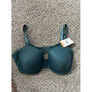 WARNER'S No side effects BRA extra side coverage keyhole Green Size 40C